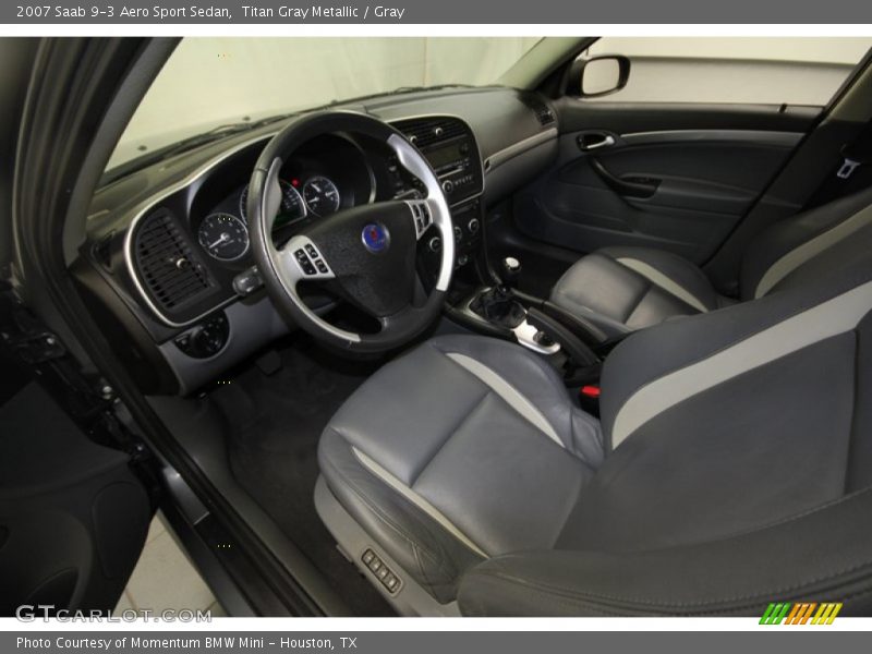 Titan Gray Metallic / Gray 2007 Saab 9-3 Aero Sport Sedan