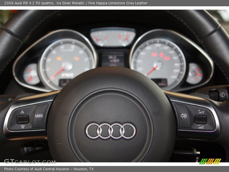 Ice Silver Metallic / Fine Nappa Limestone Grey Leather 2009 Audi R8 4.2 FSI quattro