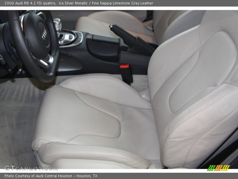 Ice Silver Metallic / Fine Nappa Limestone Grey Leather 2009 Audi R8 4.2 FSI quattro