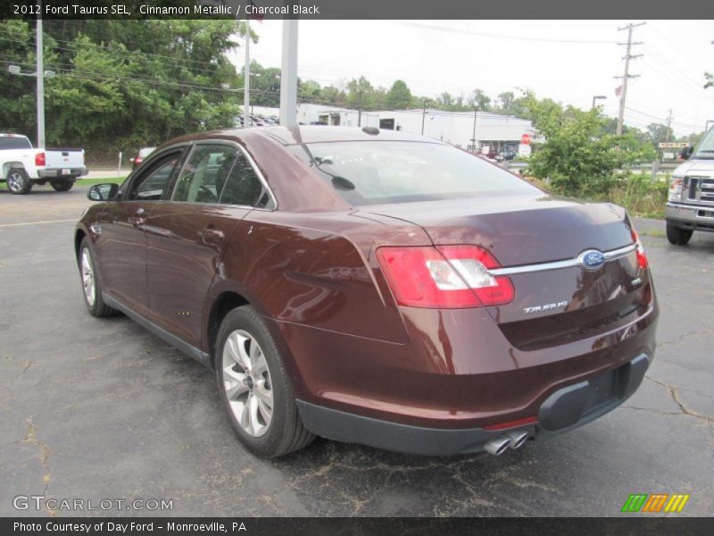 Cinnamon Metallic / Charcoal Black 2012 Ford Taurus SEL