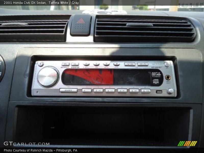 Taffeta White / Gray 2001 Honda Civic DX Sedan