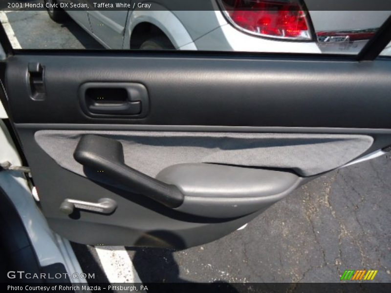 Taffeta White / Gray 2001 Honda Civic DX Sedan