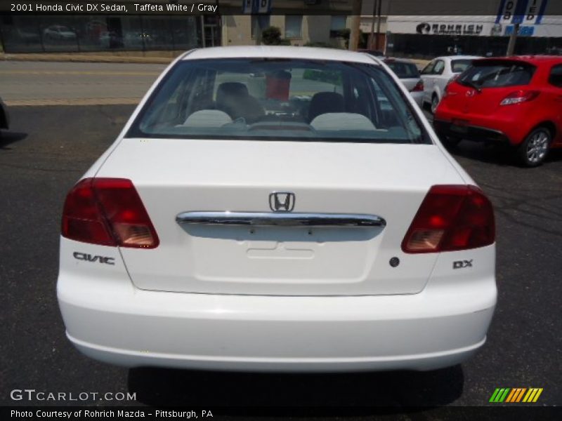 Taffeta White / Gray 2001 Honda Civic DX Sedan