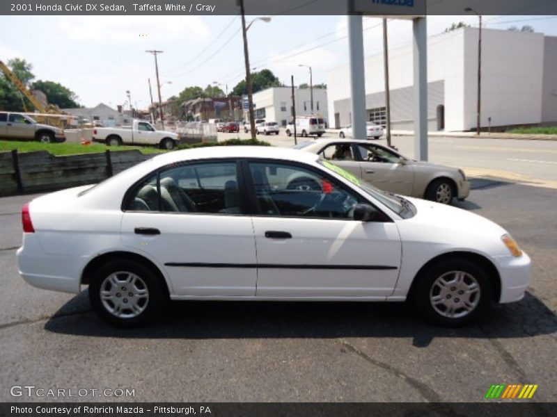 Taffeta White / Gray 2001 Honda Civic DX Sedan