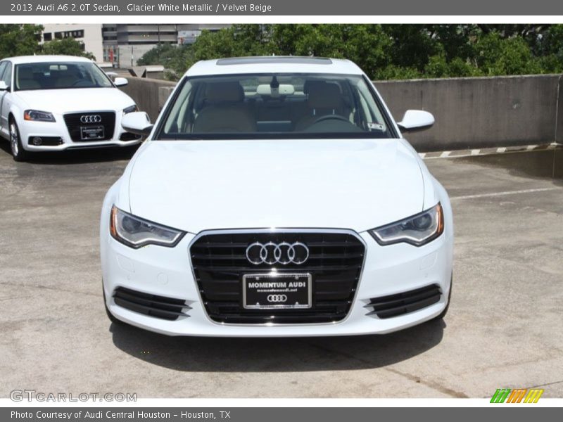 Glacier White Metallic / Velvet Beige 2013 Audi A6 2.0T Sedan