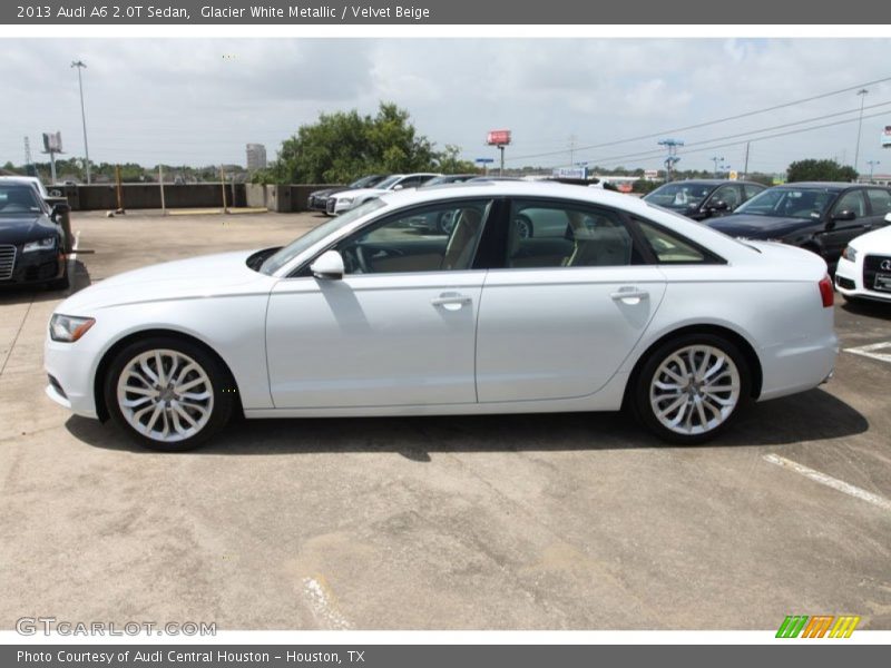 Glacier White Metallic / Velvet Beige 2013 Audi A6 2.0T Sedan