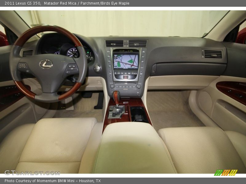 Matador Red Mica / Parchment/Birds Eye Maple 2011 Lexus GS 350