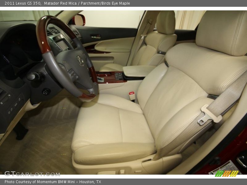 Matador Red Mica / Parchment/Birds Eye Maple 2011 Lexus GS 350