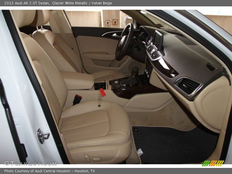 Glacier White Metallic / Velvet Beige 2013 Audi A6 2.0T Sedan