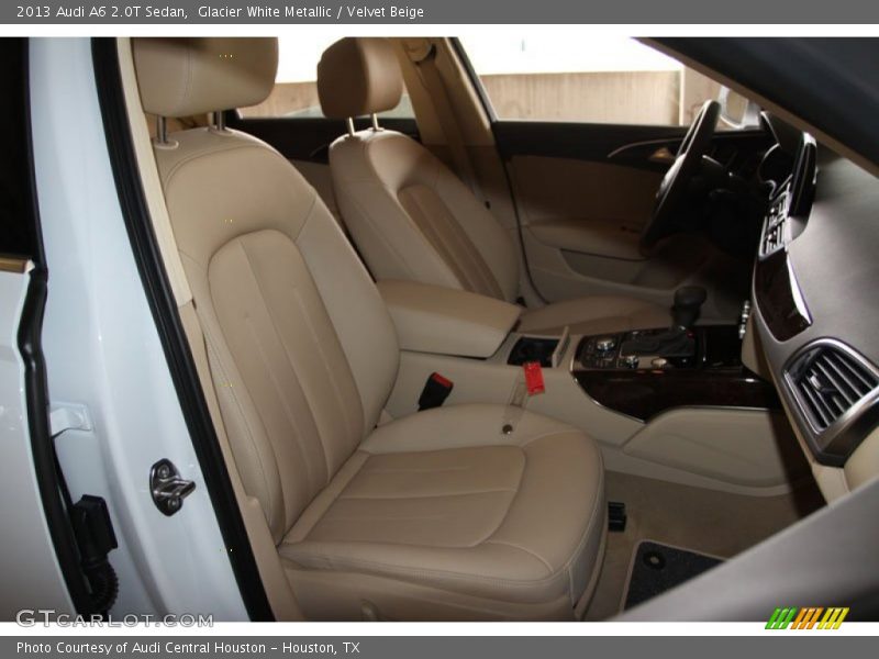 Glacier White Metallic / Velvet Beige 2013 Audi A6 2.0T Sedan