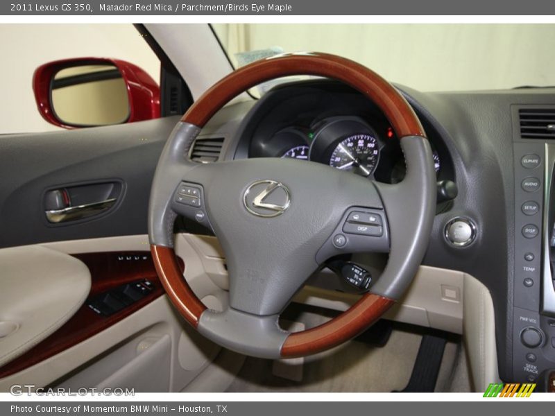 Matador Red Mica / Parchment/Birds Eye Maple 2011 Lexus GS 350