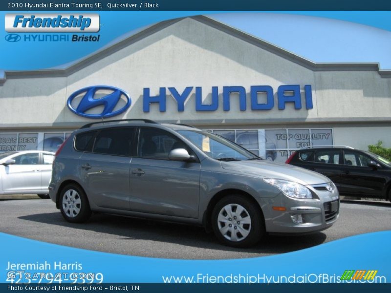 Quicksilver / Black 2010 Hyundai Elantra Touring SE