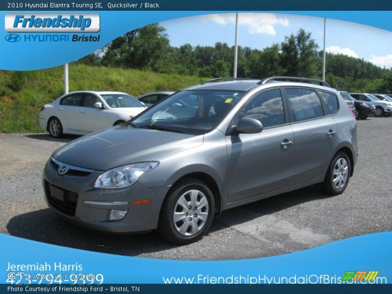 Quicksilver / Black 2010 Hyundai Elantra Touring SE