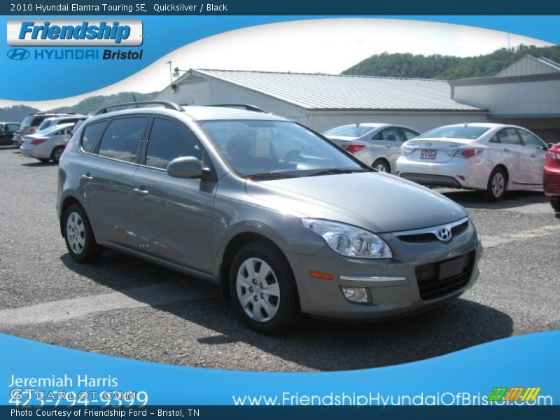 Quicksilver / Black 2010 Hyundai Elantra Touring SE