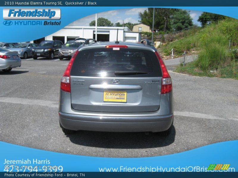 Quicksilver / Black 2010 Hyundai Elantra Touring SE