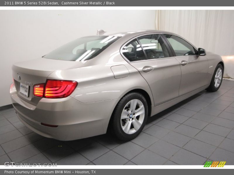 Cashmere Silver Metallic / Black 2011 BMW 5 Series 528i Sedan