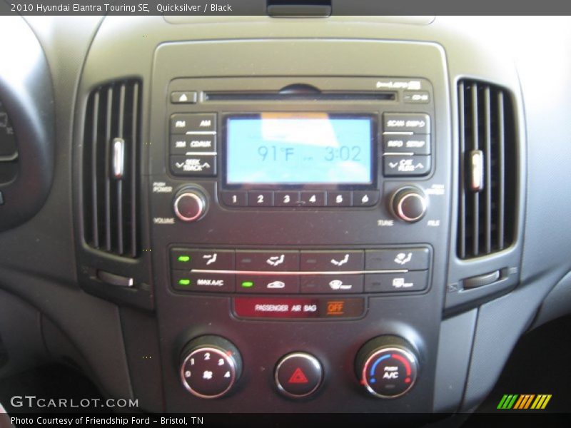 Quicksilver / Black 2010 Hyundai Elantra Touring SE