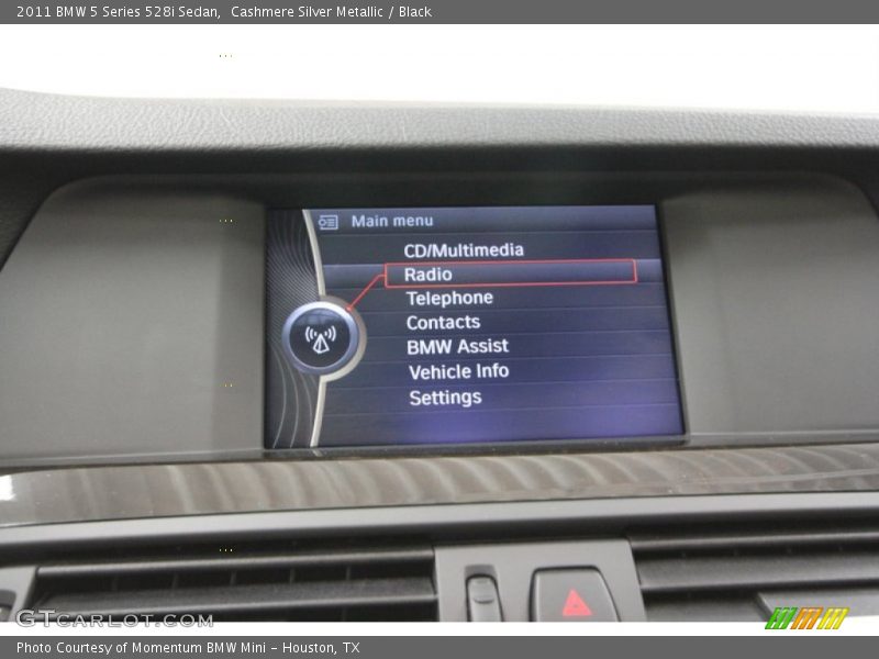 Cashmere Silver Metallic / Black 2011 BMW 5 Series 528i Sedan