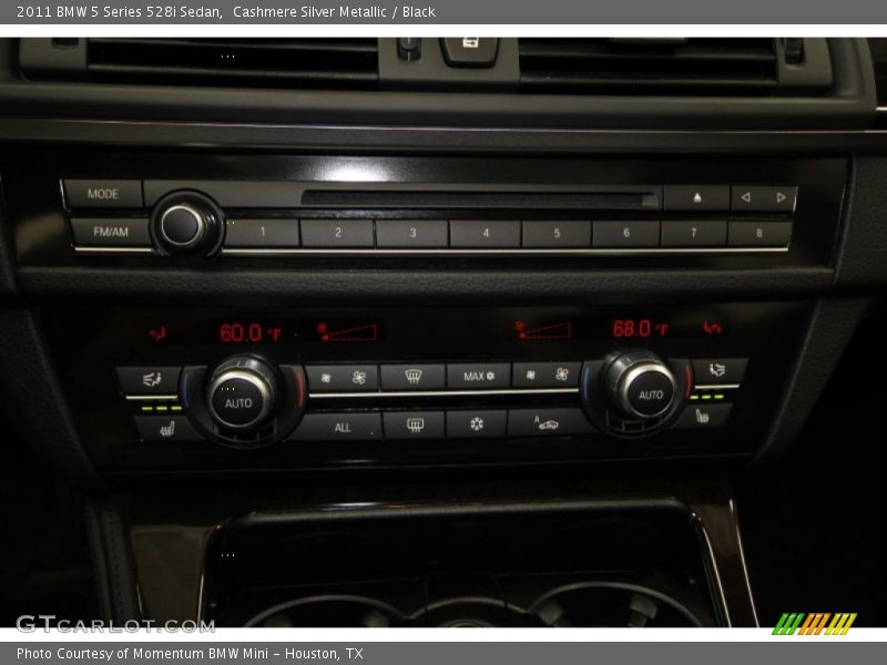 Cashmere Silver Metallic / Black 2011 BMW 5 Series 528i Sedan