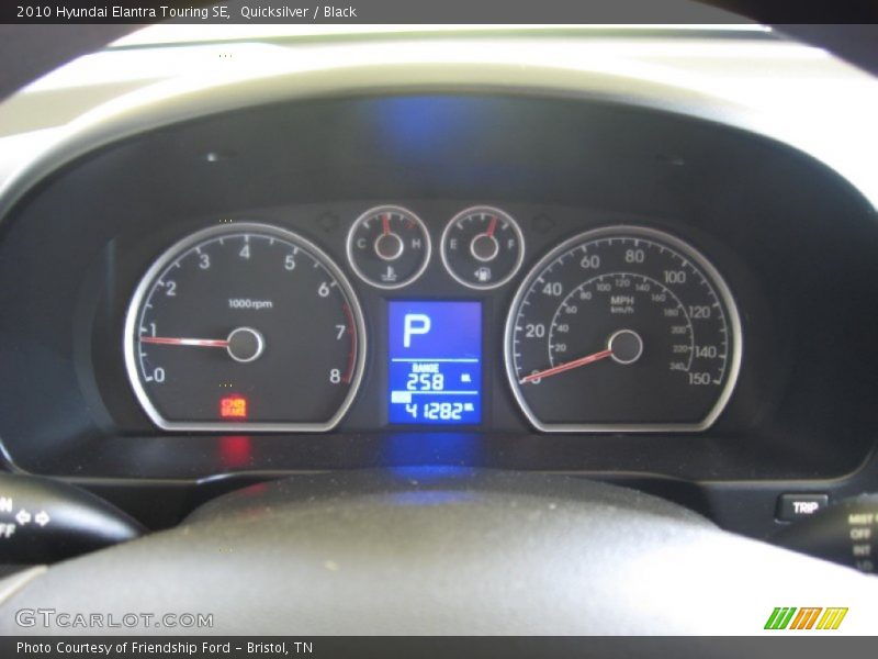 Quicksilver / Black 2010 Hyundai Elantra Touring SE