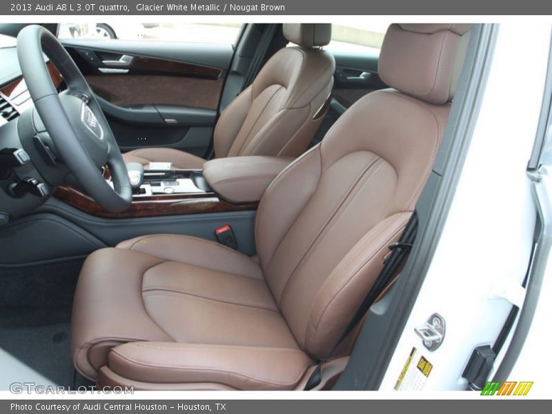 Front Seat of 2013 A8 L 3.0T quattro