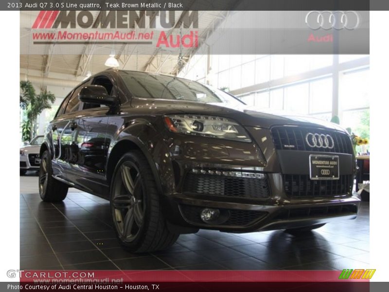 Teak Brown Metallic / Black 2013 Audi Q7 3.0 S Line quattro