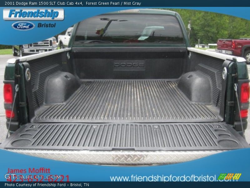 Forest Green Pearl / Mist Gray 2001 Dodge Ram 1500 SLT Club Cab 4x4