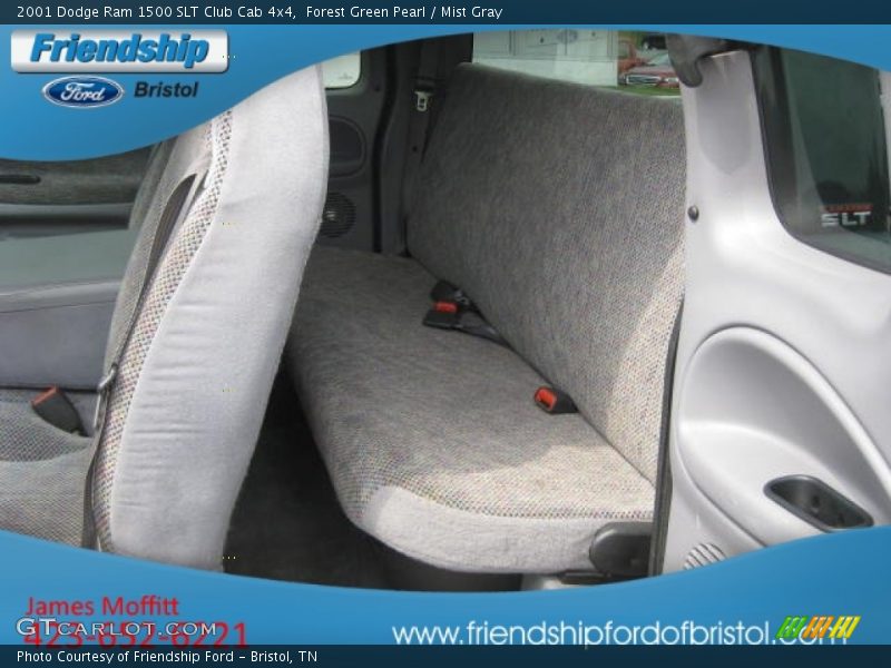 Forest Green Pearl / Mist Gray 2001 Dodge Ram 1500 SLT Club Cab 4x4