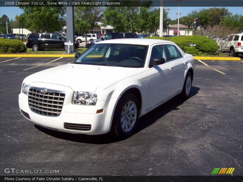 Stone White / Dark Khaki/Light Graystone 2008 Chrysler 300 LX