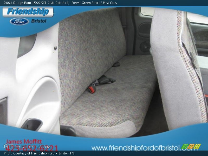 Forest Green Pearl / Mist Gray 2001 Dodge Ram 1500 SLT Club Cab 4x4