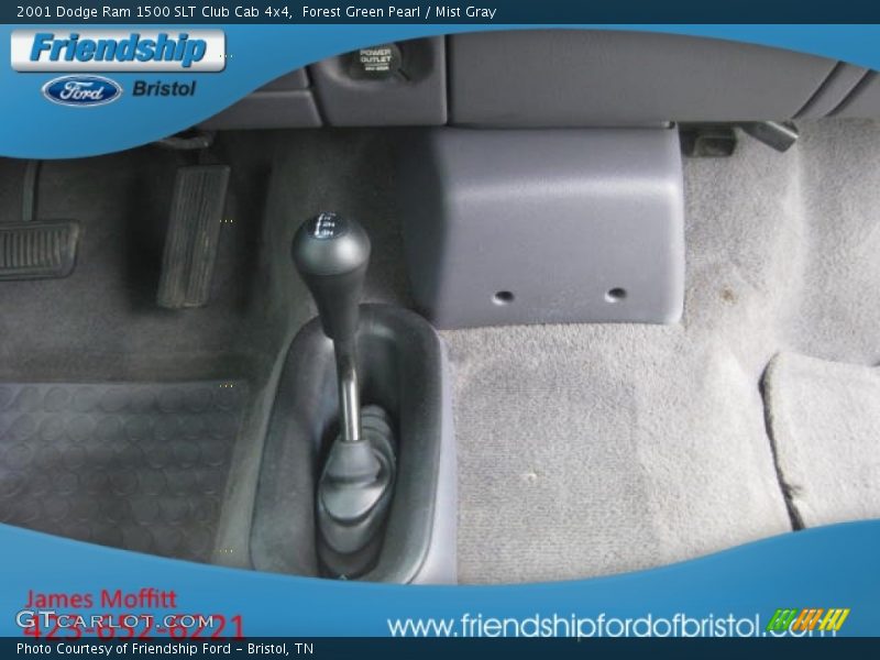 Forest Green Pearl / Mist Gray 2001 Dodge Ram 1500 SLT Club Cab 4x4