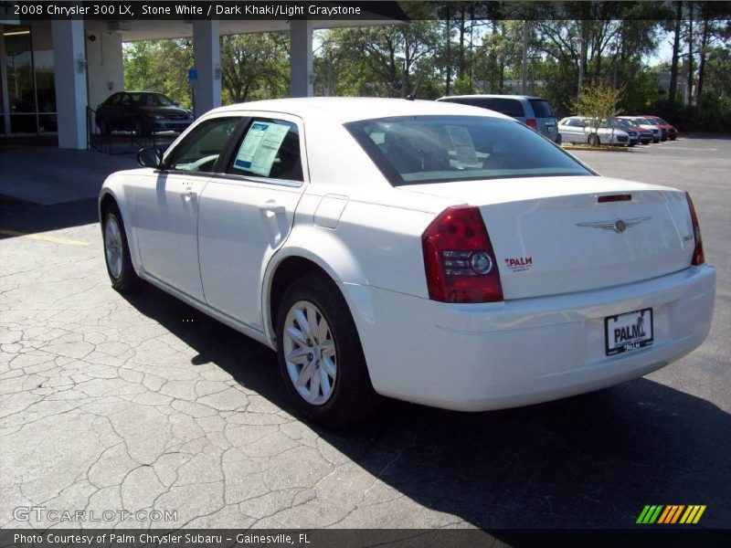 Stone White / Dark Khaki/Light Graystone 2008 Chrysler 300 LX