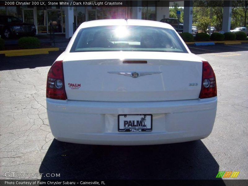 Stone White / Dark Khaki/Light Graystone 2008 Chrysler 300 LX