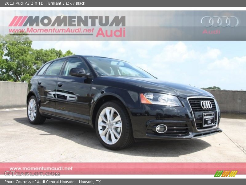 Brilliant Black / Black 2013 Audi A3 2.0 TDI