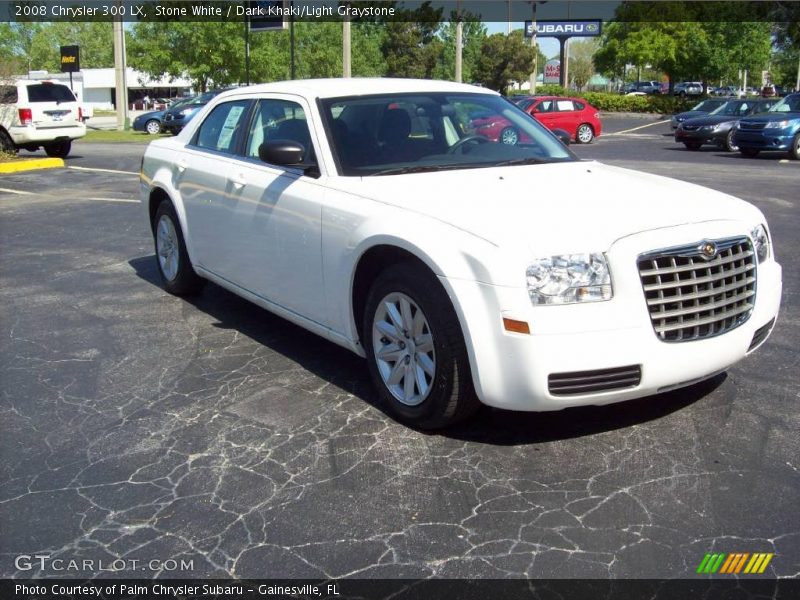 Stone White / Dark Khaki/Light Graystone 2008 Chrysler 300 LX