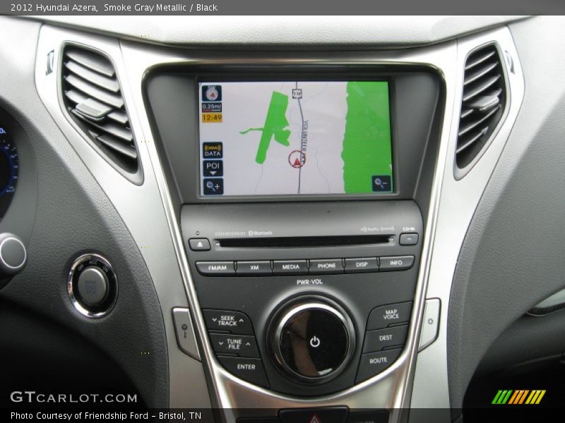 Smoke Gray Metallic / Black 2012 Hyundai Azera