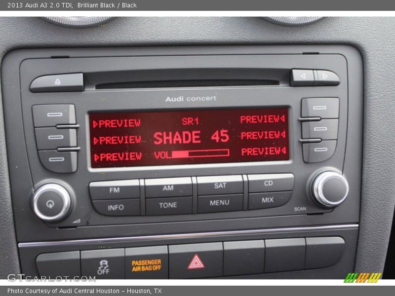 Audio System of 2013 A3 2.0 TDI