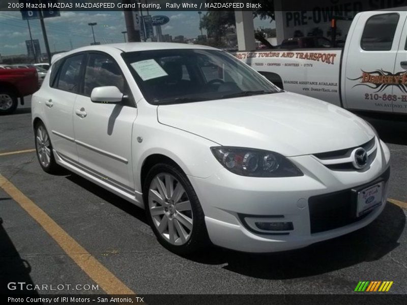 Rally White / MAZDASPEED Black 2008 Mazda MAZDA3 MAZDASPEED Grand Touring