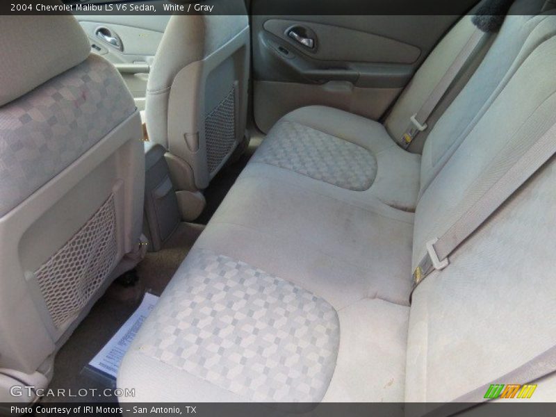 White / Gray 2004 Chevrolet Malibu LS V6 Sedan