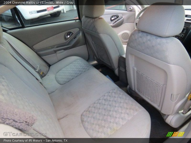 White / Gray 2004 Chevrolet Malibu LS V6 Sedan