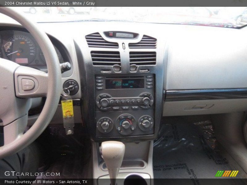 White / Gray 2004 Chevrolet Malibu LS V6 Sedan
