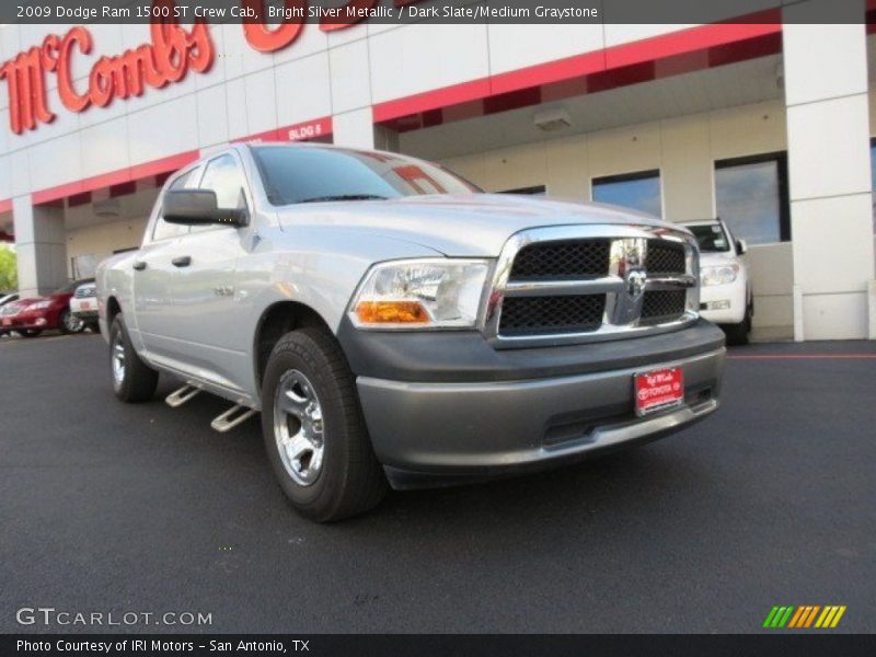 Bright Silver Metallic / Dark Slate/Medium Graystone 2009 Dodge Ram 1500 ST Crew Cab