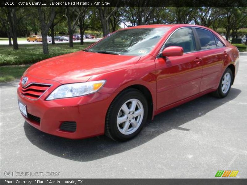 Barcelona Red Metallic / Ash Gray 2010 Toyota Camry LE