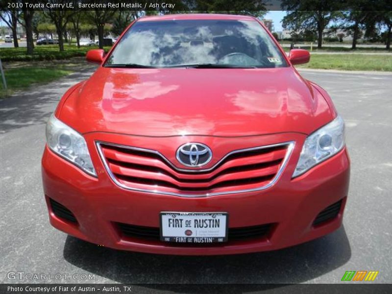 Barcelona Red Metallic / Ash Gray 2010 Toyota Camry LE