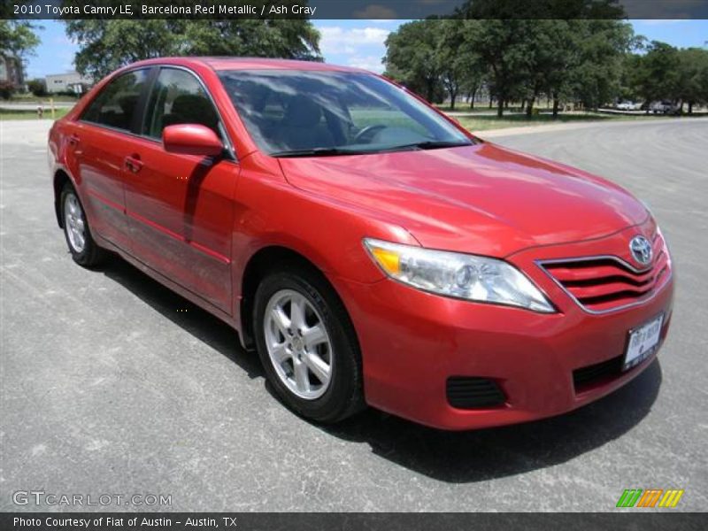 Barcelona Red Metallic / Ash Gray 2010 Toyota Camry LE