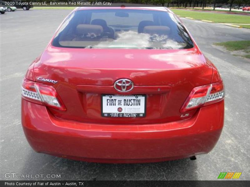 Barcelona Red Metallic / Ash Gray 2010 Toyota Camry LE