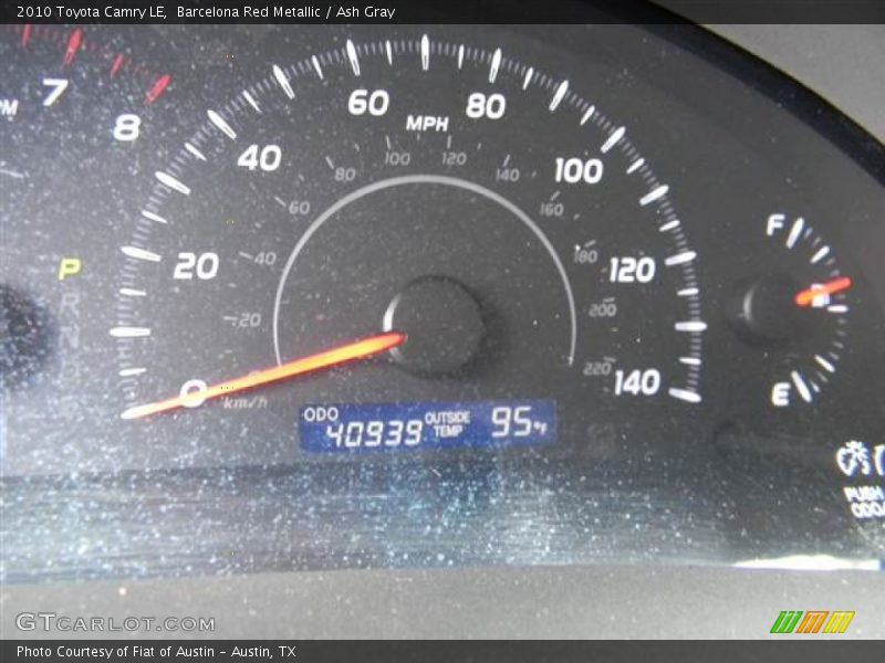 Barcelona Red Metallic / Ash Gray 2010 Toyota Camry LE