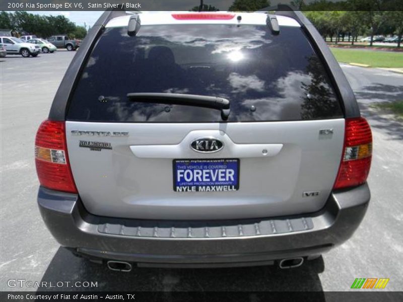 Satin Silver / Black 2006 Kia Sportage EX V6