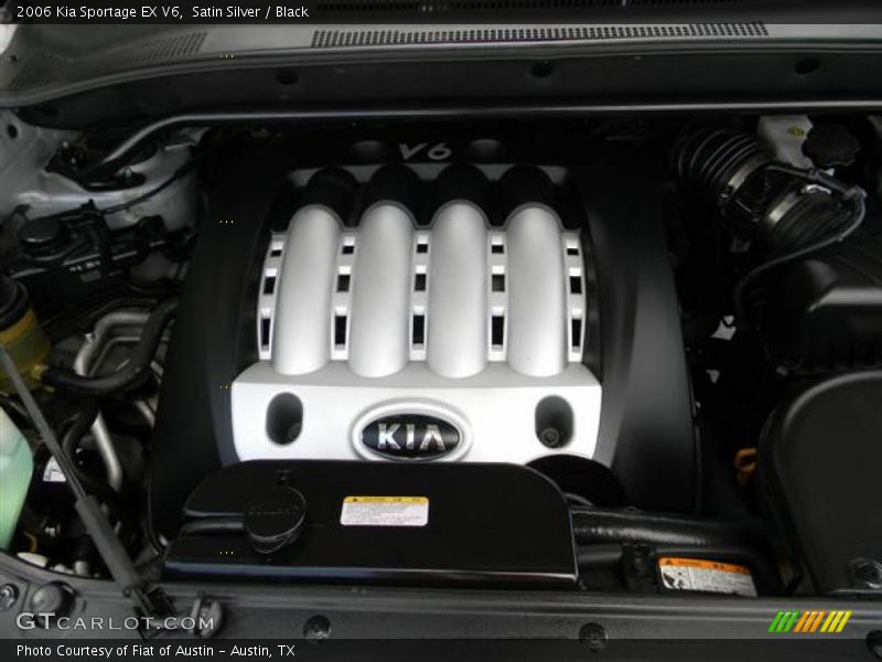 Satin Silver / Black 2006 Kia Sportage EX V6