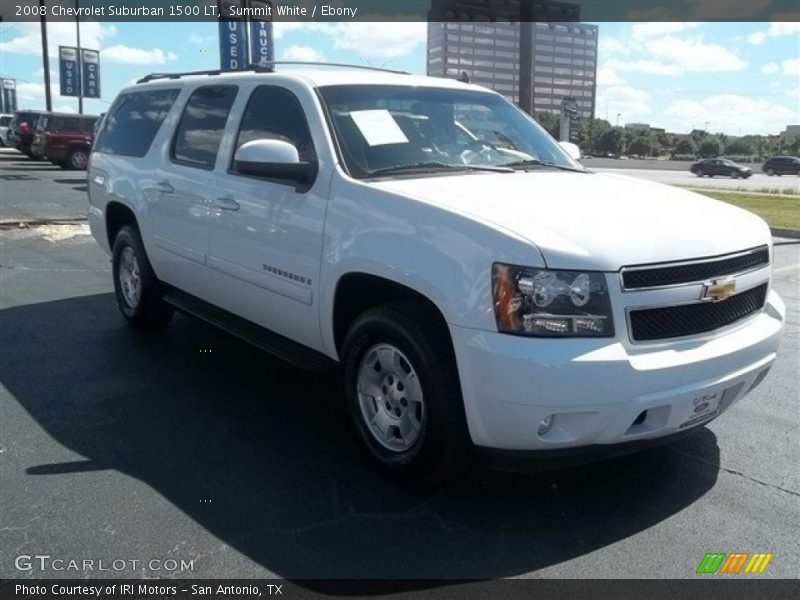 Summit White / Ebony 2008 Chevrolet Suburban 1500 LT